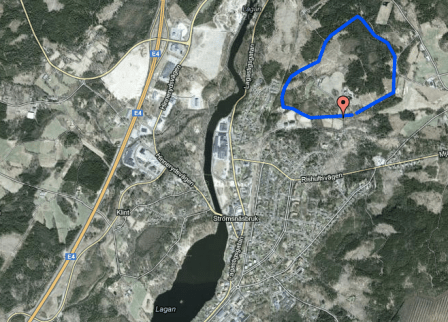 Elljusspåret vid Graal-stugan